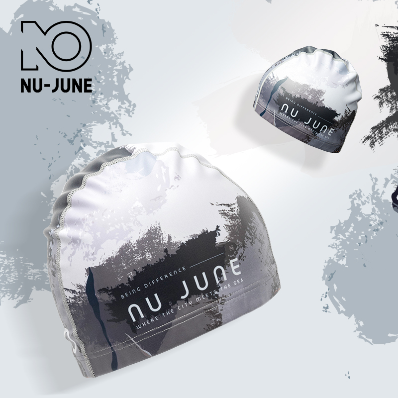 Swim Hat Silicone - Nujune wysokie elastyczne czepki kąpielowe dla