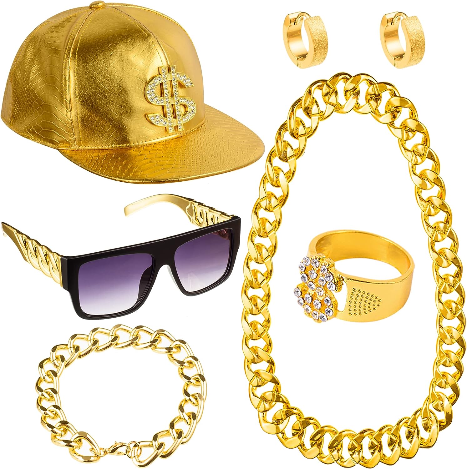 PESENAR 80s 90sHip Hop Costume – Snapback Hat Flat recenzja i cena